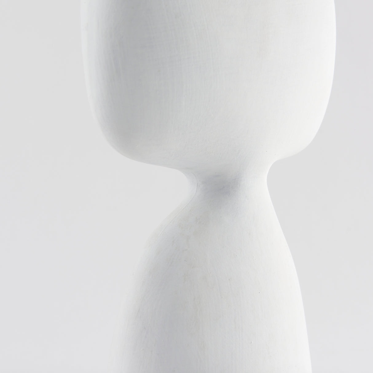 Tatum 11.6H Sculptural White Ceramic Vase from Mercana - Luna Furniture