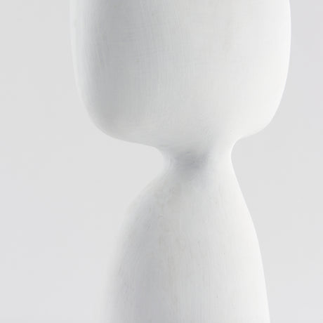 Tatum 11.6H Sculptural White Ceramic Vase from Mercana - Luna Furniture