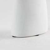 Tatum 11.6H Sculptural White Ceramic Vase from Mercana - Luna Furniture