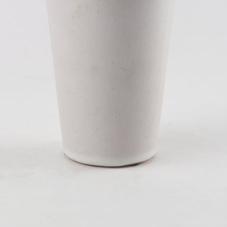 Esme 4.5L x 4.5W x 10.4H Whitewashed Ceramic Vase from Mercana - Luna Furniture