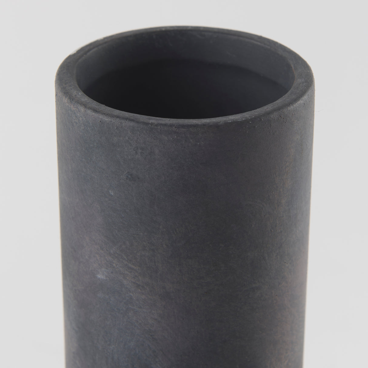Esme 7.1L x 7.1W x 15.0H Dark Gray Ceramic Vase from Mercana - Luna Furniture