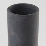 Esme 7.1L x 7.1W x 15.0H Dark Gray Ceramic Vase from Mercana - Luna Furniture