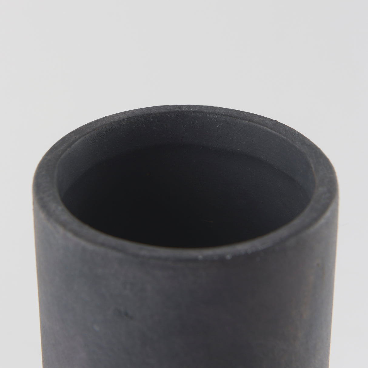 Esme 7.1L x 7.1W x 15.0H Dark Gray Ceramic Vase from Mercana - Luna Furniture