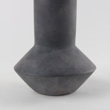 Esme 7.1L x 7.1W x 15.0H Dark Gray Ceramic Vase from Mercana - Luna Furniture
