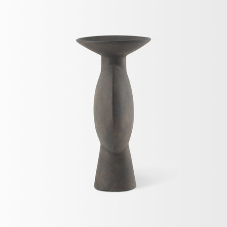 Kaz 6.7L x 5.5W x 11.2H Earthy Brown Ceramic Vase from Mercana - Luna Furniture