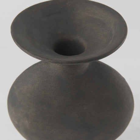 Kaz 6.7L x 5.5W x 11.2H Earthy Brown Ceramic Vase from Mercana - Luna Furniture
