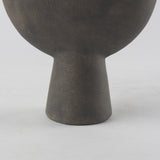 Kaz 6.7L x 5.5W x 11.2H Earthy Brown Ceramic Vase from Mercana - Luna Furniture
