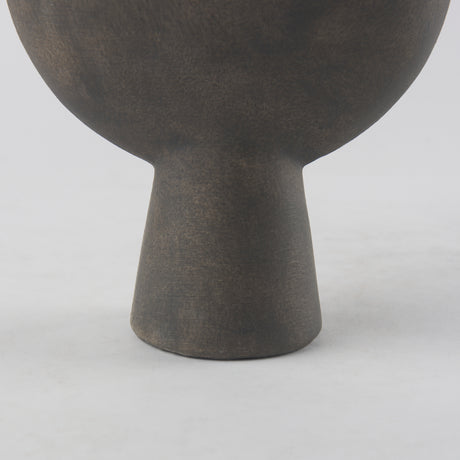 Kaz 6.7L x 5.5W x 11.2H Earthy Brown Ceramic Vase from Mercana - Luna Furniture