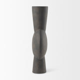 Kaz 8.3L x 3.9W x 16.7H Earthy Brown Ceramic Vase from Mercana - Luna Furniture