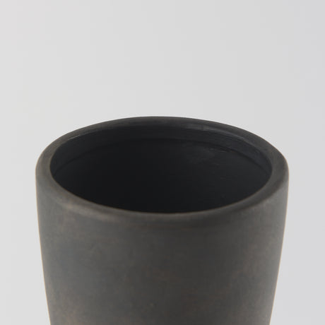 Kaz 8.3L x 3.9W x 16.7H Earthy Brown Ceramic Vase from Mercana - Luna Furniture