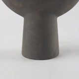 Kaz 8.3L x 3.9W x 16.7H Earthy Brown Ceramic Vase from Mercana - Luna Furniture
