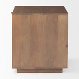 Grier Medium Brown Wood w/ Cane End Table from Mercana - Luna Furniture