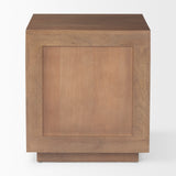 Grier Medium Brown Wood w/ Cane End Table from Mercana - Luna Furniture