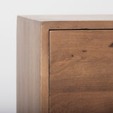 Astrid 71L x 17W x 30.3H Medium Brown Solid Wood 6 Drawer Sideboard from Mercana - Luna Furniture