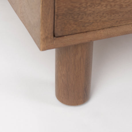 Astrid 71L x 17W x 30.3H Medium Brown Solid Wood 6 Drawer Sideboard from Mercana - Luna Furniture