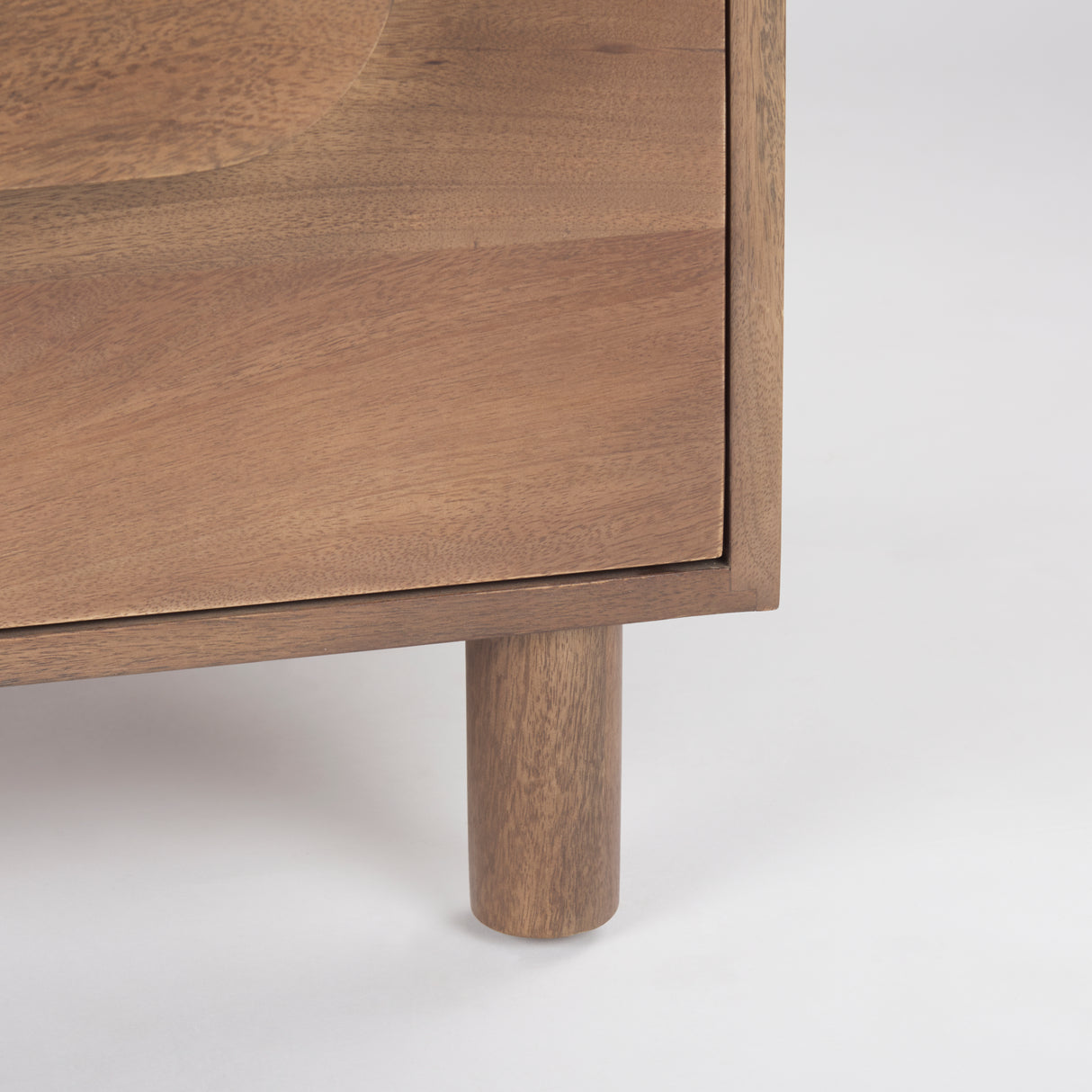 Astrid 36L x 17W x 30.3H Medium Brown Solid Wood 3 Drawer Cabinet from Mercana - Luna Furniture