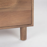 Astrid 36L x 17W x 30.3H Medium Brown Solid Wood 3 Drawer Cabinet from Mercana - Luna Furniture