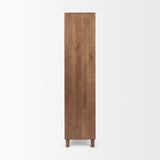 Astrid 36.0L x 17.0W x 70.0H Medium Brown Solid Wood Armoire from Mercana - Luna Furniture