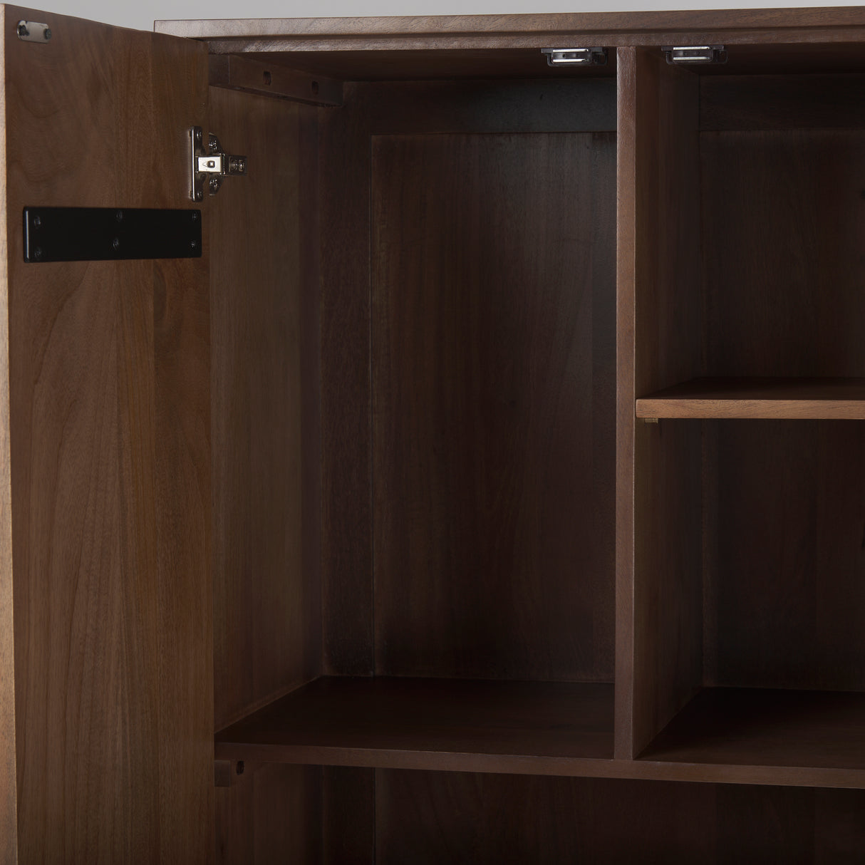 Astrid 36.0L x 17.0W x 70.0H Medium Brown Solid Wood Armoire from Mercana - Luna Furniture