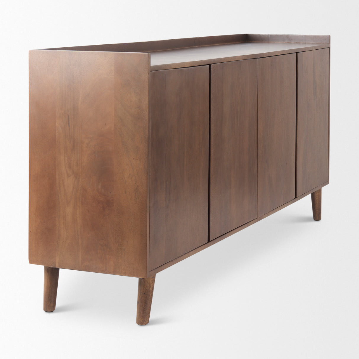 Lillie Medium Brown Wood 4 Door Tray Top Sideboard from Mercana - Luna Furniture