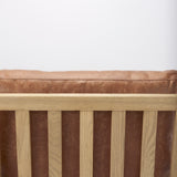 Raeleigh Tan Faux Leather Accent Chair from Mercana - Luna Furniture