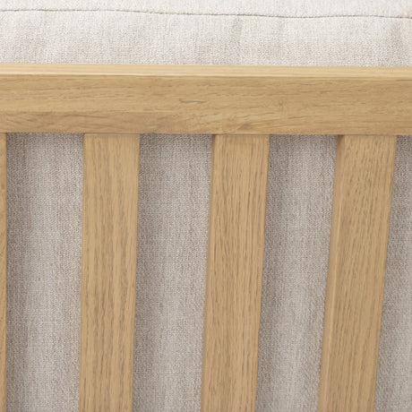 Raeleigh 28.0L x 34.1W x 34.4H Cream Fabric W/Light Brown Wood Accent Chair from Mercana - Luna Furniture