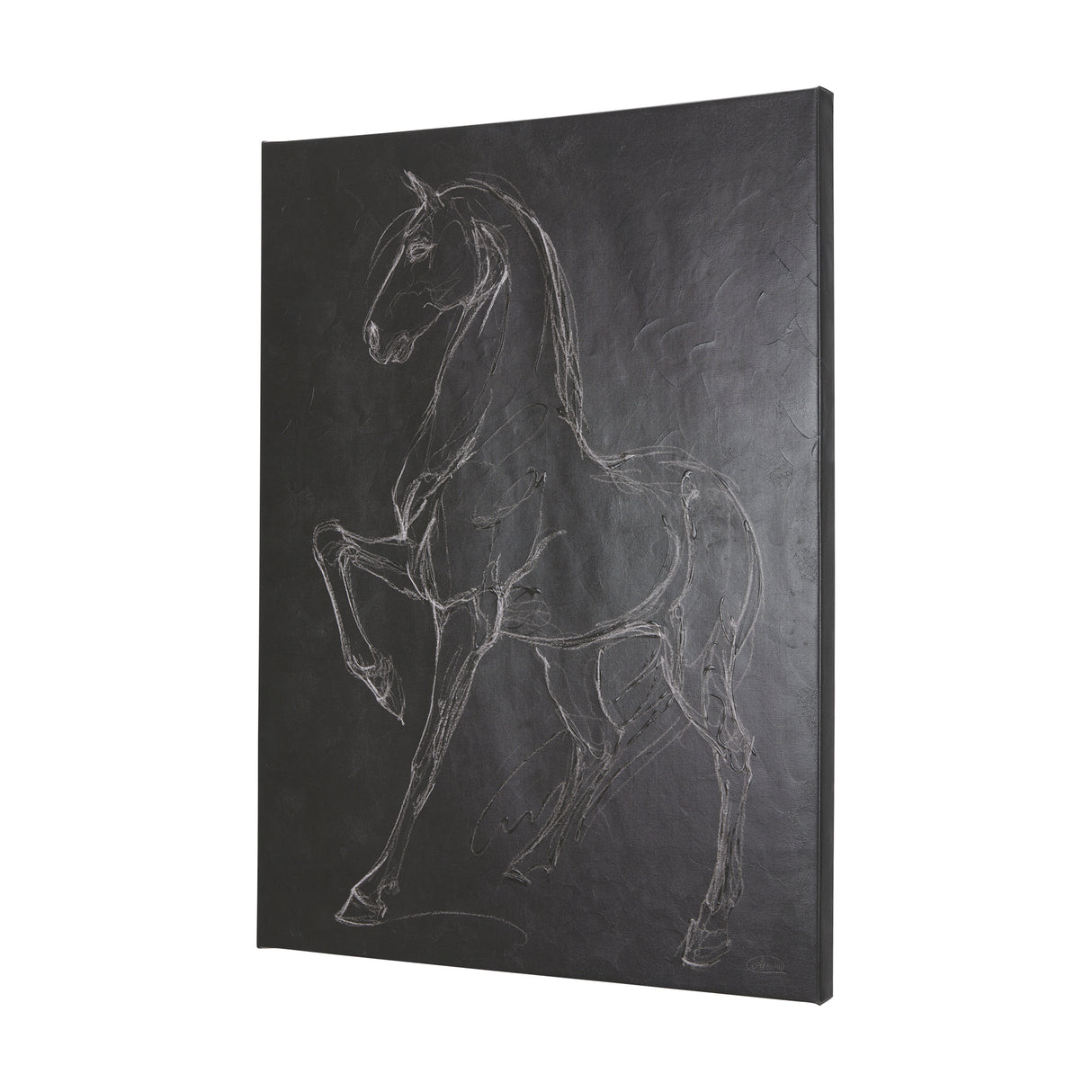 Horse IV by Mercana Studio a Hand Embellished Textured Canvas from Mercana - Luna Furniture