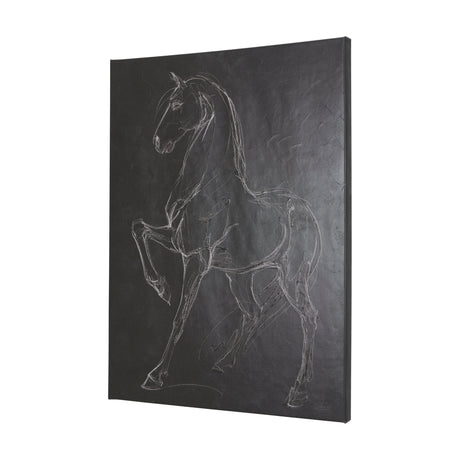 Horse IV by Mercana Studio a Hand Embellished Textured Canvas from Mercana - Luna Furniture