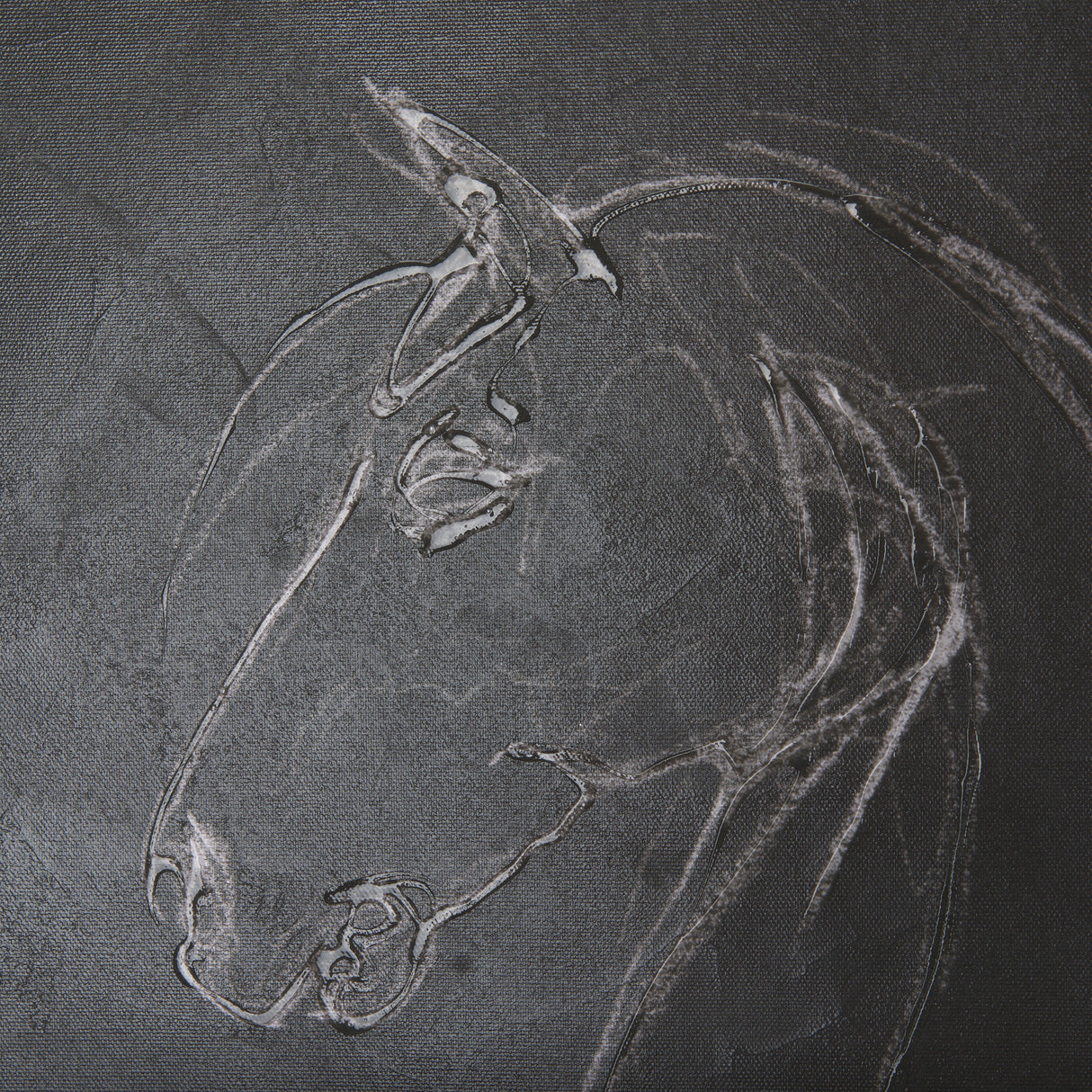 Horse IV by Mercana Studio a Hand Embellished Textured Canvas from Mercana - Luna Furniture