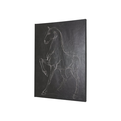 Horse IV by Mercana Studio a Hand Embellished Textured Canvas from Mercana - Luna Furniture