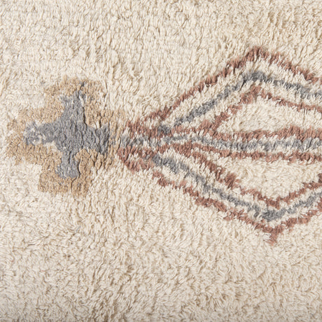 Carla 5x8 Earthy Neutrals Patterned Cotton Area Rug from Mercana - Luna Furniture