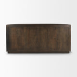 Terra 72L x 18W x 32H Dark Brown Wood Fluted Sideboard from Mercana - Luna Furniture