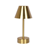 Elegance Plated Brass Rechargeable LED Table Lamp from Ashcroft Furniture - Luna Furniture