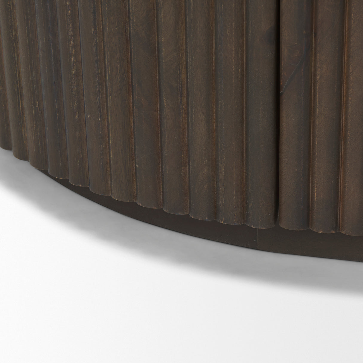 Terra 72L x 18W x 32H Dark Brown Wood Fluted Sideboard from Mercana - Luna Furniture