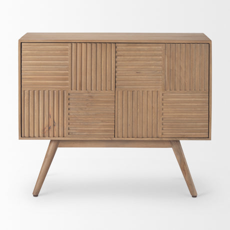Sable 37.0L x 17.0W x 30.5H Light Brown Wood Accent Cabinet from Mercana - Luna Furniture