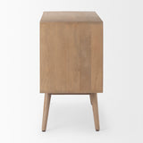 Sable 37.0L x 17.0W x 30.5H Light Brown Wood Accent Cabinet from Mercana - Luna Furniture