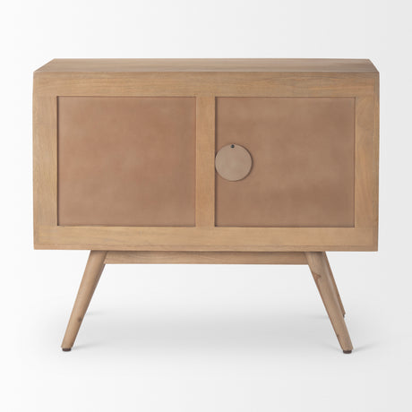 Sable 37.0L x 17.0W x 30.5H Light Brown Wood Accent Cabinet from Mercana - Luna Furniture