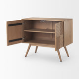 Sable 37.0L x 17.0W x 30.5H Light Brown Wood Accent Cabinet from Mercana - Luna Furniture