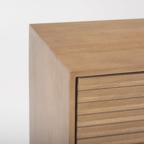 Sable 37.0L x 17.0W x 30.5H Light Brown Wood Accent Cabinet from Mercana - Luna Furniture