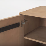 Sable 37.0L x 17.0W x 30.5H Light Brown Wood Accent Cabinet from Mercana - Luna Furniture