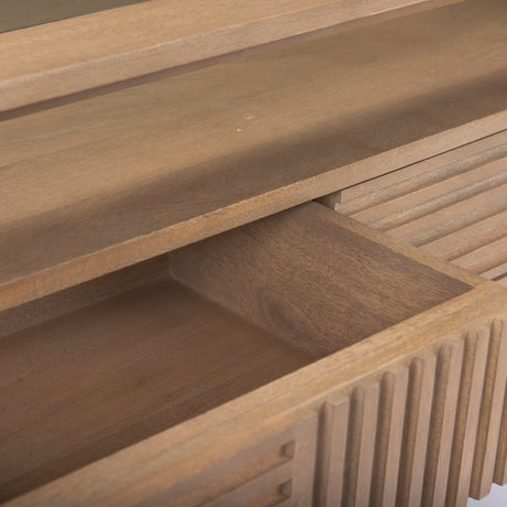 Sable 38.0L x 27.0W x 18.0H Light Brown Wood Coffee Table from Mercana - Luna Furniture