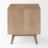 Sable 19.0L x 19.0W x 21.5H Light Brown Wood Side Table from Mercana - Luna Furniture