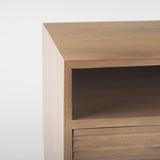 Sable 19.0L x 19.0W x 21.5H Light Brown Wood Side Table from Mercana - Luna Furniture