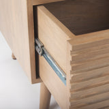 Sable 19.0L x 19.0W x 21.5H Light Brown Wood Side Table from Mercana - Luna Furniture