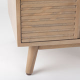 Sable 19.0L x 19.0W x 21.5H Light Brown Wood Side Table from Mercana - Luna Furniture