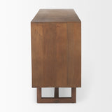 Grier Medium Brown Solid Wood W/Cane Sideboard from Mercana - Luna Furniture