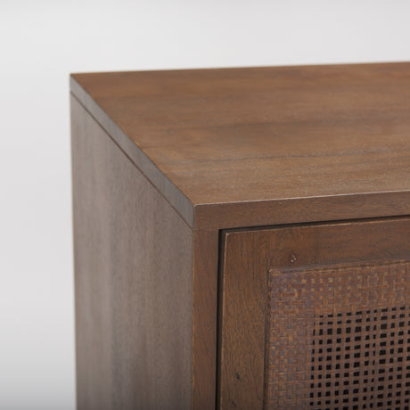 Grier Medium Brown Solid Wood W/Cane Sideboard from Mercana - Luna Furniture
