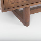 Grier Medium Brown Solid Wood W/Cane Sideboard from Mercana - Luna Furniture