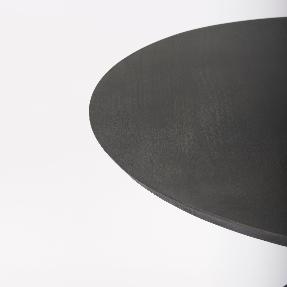 Maxwell 32" Round Black-Brown Wood w/ Black Metal Pedestal Bistro Table from Mercana - Luna Furniture