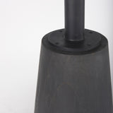 Maxwell 32" Round Black-Brown Wood w/ Black Metal Pedestal Bistro Table from Mercana - Luna Furniture